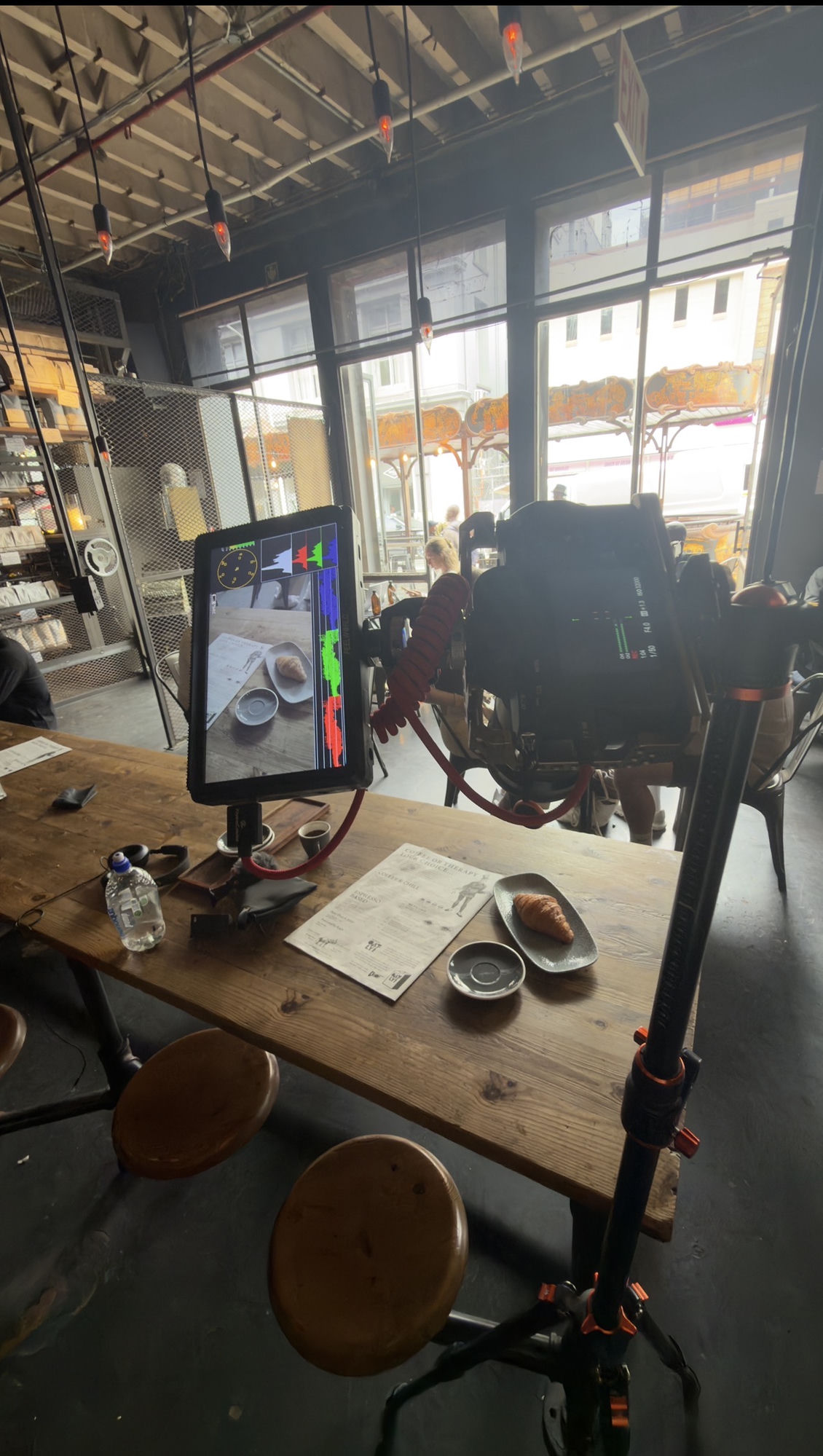 Behind the scenes