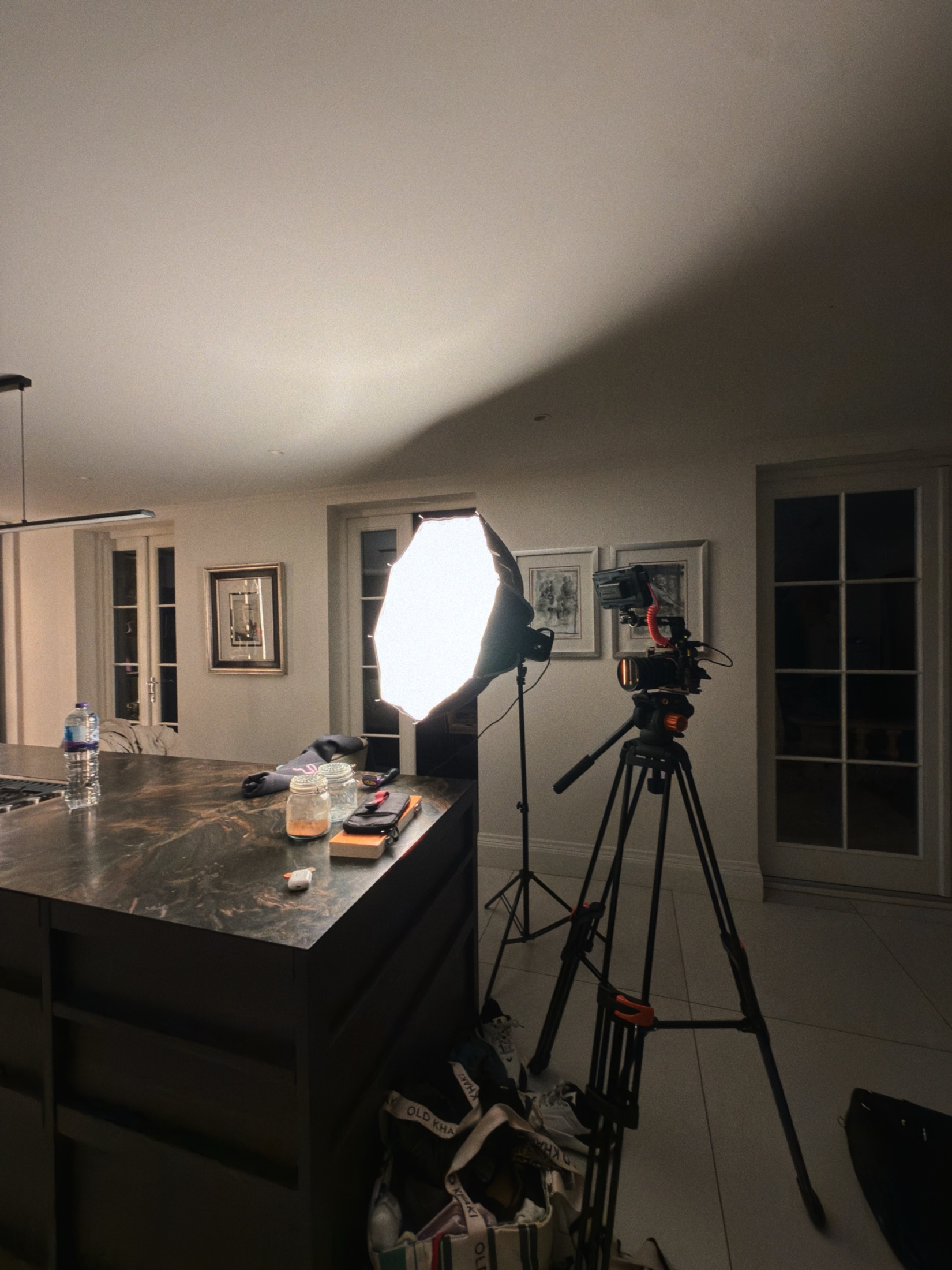 On set — night shoot